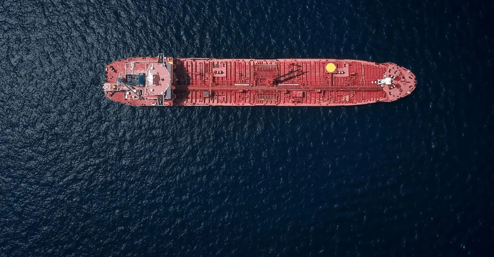 Oil Tanker On Sea
