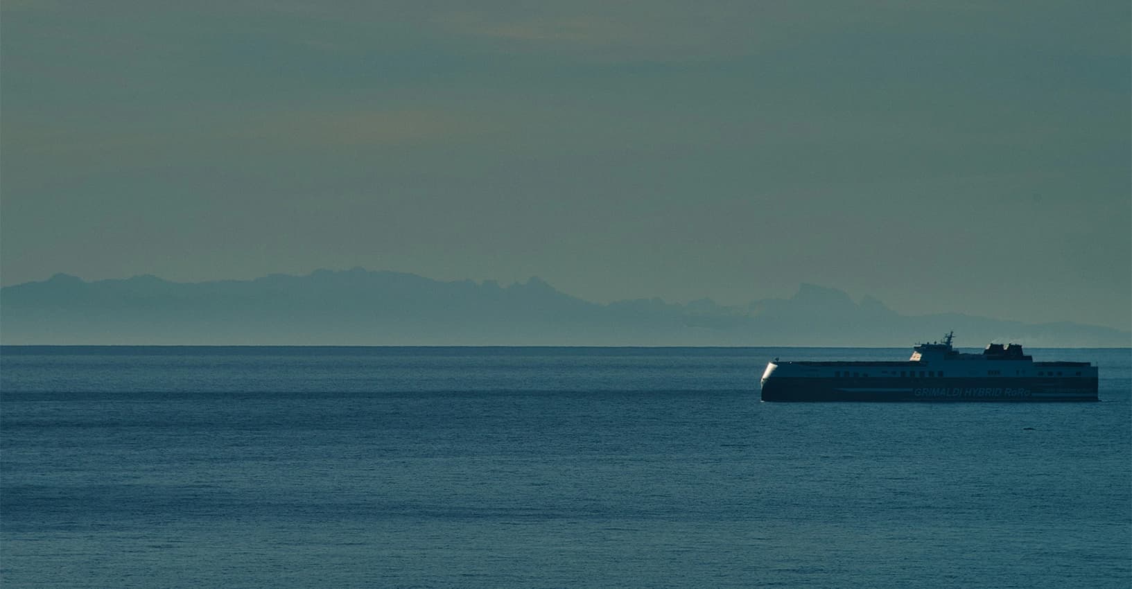 Vessel on sea